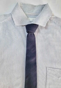 Brunello Cucinelli Wool Cashmere Tie - Navy Blue Tonal Plaid - Picture 1 of 8