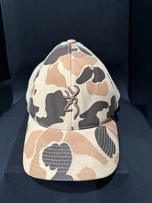 Sombrero Browning Caza Bordado Logo Camuflaje Camuflaje Malla Snapback Flexfit 110 Foto 1 de 4