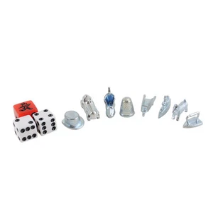 Monopoly Edición Ciudad Figuras y Dados Plata Figuras Fichas Repuestos - Imagen 1 de 1