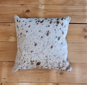 Cow hide, Real Leather Cushion /Pillow Cover , Hair on, 100% Genuine, Premium - Picture 1 of 6