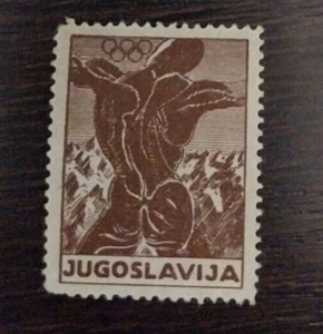 Yugoslavia 1936 Slovenia charity poster stamp, Olympic Games Berlin, Germany - Picture 1 of 2