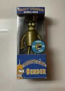 Futurama SDCC 2007 Golden Bender exclusive wacky wobbler bobble head - Funko NEW - Picture 1 of 5