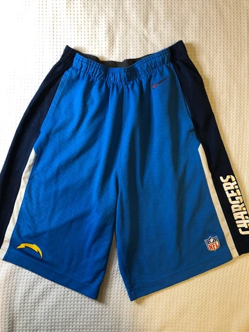 Nike - NFL LA Chargers - Men’s - Medium - Athletic Shorts - Dri-Fit - Blue Cover