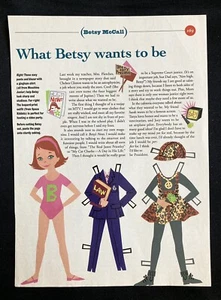 Betsy McCall Mag. Papierpuppe, What Besty Wants to Be, Februar 1993, Vintage - Bild 1 von 1