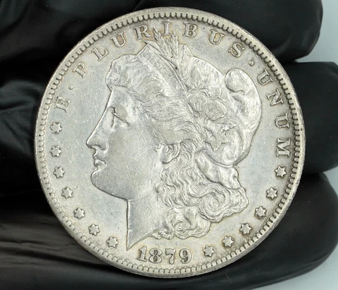 1879-CC Morgan Silver Dollar AU Condition Cover
