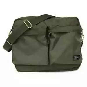 YOSHIDA BAG Porter FORCE Shoulder Bag 855-07415 Olive Drub - Picture 1 of 10