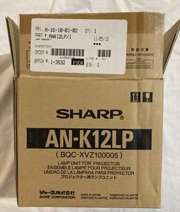 New OEM SHARP PROJECTOR BULB - AN-K12LP (BQC-XVZ100005) Open Box - Picture 1 of 5