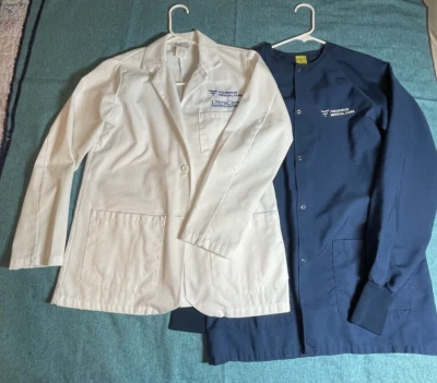 Set of Two: Lab Coat XS & Warm up Jacket Small by Fashion Seal for Fresenius - Image 1 of 4