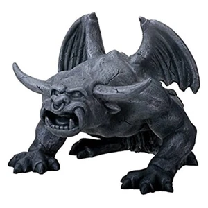 Bull Horned Guardian Gargoyle Statue Medieval Figurine Statuette Decoration New - Picture 1 of 2