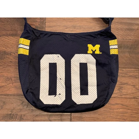 Michigan Wolverines Bag 00 Spirit Ready Womens Jersey Crossbody Blue Vintage Cover