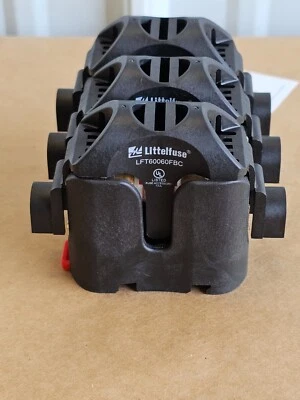 Littelfuse LFT600603C Fuse Block, Class T, 600V, 60Amp, w/50A Fuses - Image 1 of 4