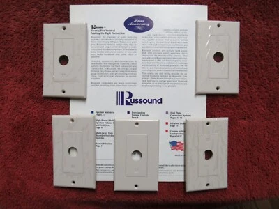 (5) Placa de pared Almond Russound para serie Impedancia ALT. LPT, XLT Foto 1 de 4