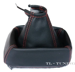 Schaltsack Schaltmanschette FADEN ROT passend für OPEL ASTRA F Bj. 91-02 Leder - Bild 1 von 2