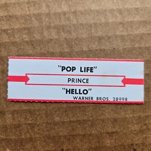 PRINCE Pop Life/Hello JUKEBOX STRIP Record 45 rpm 7" - Picture 1 of 1