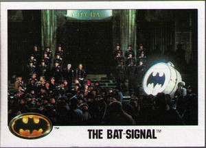 1989 Topps Batman #131 The Bat-Signal