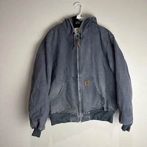 Carhartt Denim Bomber Jacket Vintage Distressed - Picture 1 of 9
