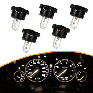 5Pcs T3 12V LED Bulbs Car Interior Wedge Light Dashboard Indicator Warming Lamps - Picture 1 of 10