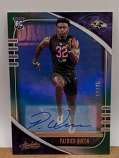 2020 PANINI ABSOLUTE SPECTRUM GREEN PATRICK QUEEN ROOKIE AUTO /25!