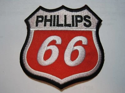 PARCHE PHILLIPS 66 UNIFORME PARCHE DE TELA PLANCHAR / COSER EN CRESTA DE 3 PULGADAS / TAMAÑO DE TAPA Foto 1 de 4