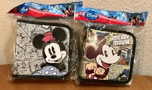 ✅Disney Mickey and Minnie Mouse CD/DVD Estuche Almacenamiento Disco Compacto Combo De Colección - Imagen 1 de 2