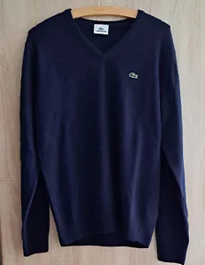 Lacoste Pullover Herren Strickpullover | Gr. M | dunkelblau | guter Zustand - Bild 1 von 3