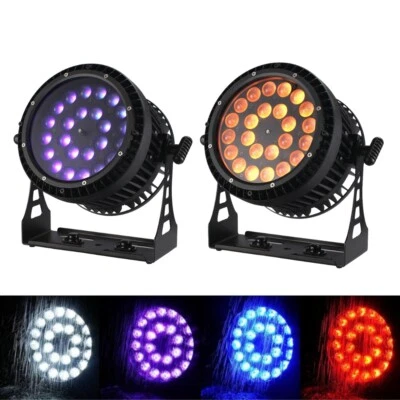 DJ Light 24X6in1 RGBWA UV Led Waterproof Zoom Par Light IP65 Outdoor Stage 2pcs - Image 1 of 4