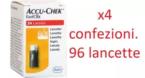 ACCU CHEK FASTCLIX 96 LANCETTE PUNGIDITO ROCHE (OFFERTA 4 confezioni) scad 11/27 - Photo 1/1