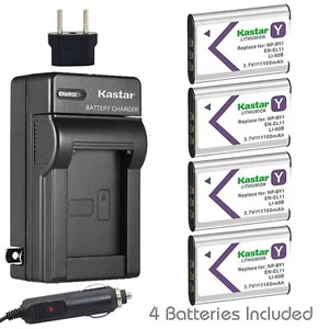 NP-BY1 EN-EL11 LI-60B Battery & Travel Charger for Nikon Coolpix S550 560 - Picture 1 of 7