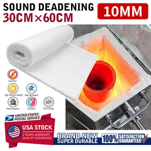 High Density Ceramic Fiber Insulation Mat 24"×12" , Fireproof & Heat Resistant - Picture 1 of 15