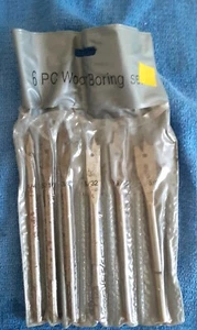 6 PIECE WOOD BORING SET- 1/4 - 5/8 - Picture 1 of 2