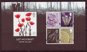 GREAT BRITAIN 2006 LEST WE FORGET MINIATURE SHEET UNMOUNTED MINT, MNH - Picture 1 of 1