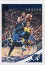 2019 Donruss WNBA SYLVIA FOWLES #7 Purple Press Proof /99 SP LYNX