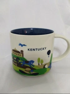 Starbucks Kentucky YAH You Are Here 14oz Mug Discontinued Blue Coffee Retired - Bild 1 von 4