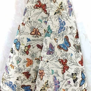 Vintage Butterfly French Jacquard Tapestry Upholstery Indoor Fabric for Sewing - Picture 1 of 9