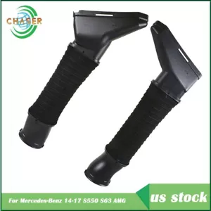 For Mercedes-Benz 14-17 S550 S63 AMG Engine Air Intake Hose Left & Right - Picture 1 of 8