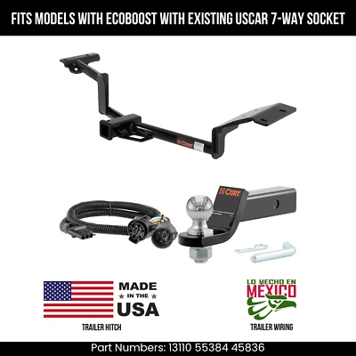 Enganche de remolque Lincoln MKT 10-11 4 pines cableado 2" bola ajuste EcoBoost enchufe USCAR Foto 1 de 4