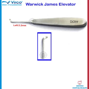 Racine Dentaire Elévateurs Warwick James Élévateur Gauche Dents Extraction Pince - Bild 1 von 2