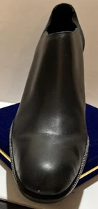 Hillard And Hanson Black Leather Ankle Boots Sz. 8m #2008 - Picture 1 of 4