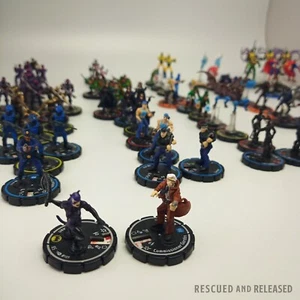 2002 Heroclix DC Comics Hypertime 80x Mini Figures Including 2x Unique Rare - Picture 1 of 9