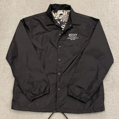 Birdwell Beach Britches Coach’s Jacket Mens M Floral Lined Windbreaker Logo - Image 1 of 4