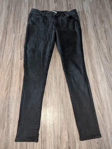 BKE Victoria Jeans Womens Size 32 Black Universal Fit Mid-Rise Skinny By Buckle - Picture 1 of 15