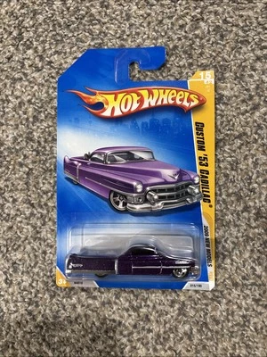 2009 Hot Wheels Novos Modelos 15/42 Custom 53 Cadillac Variante Roxa com Roda 5spk - Imagem 1 de 4