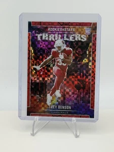 Trey Benson 2024 Panini Rookies & Stars Thrillers Red Plaid T-TBN - Picture 1 of 2