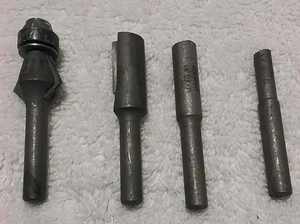 4pc BLACK &DECKER 1/4" SHANK CARBIDE ROUTER BIT SET "MADE IN ISRAEL " - Picture 1 of 4