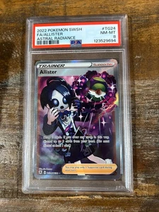 Pokemon 2022 Astral Radiance Full Art Trainer ALLISTER #TG24 PSA 8 RARE - Picture 1 of 2