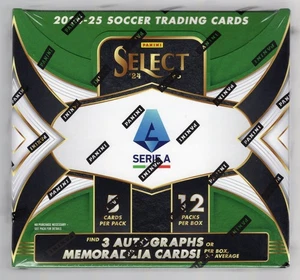 2024-25 PANINI SELECT SERIE A SOCCER FACTORY SEALED HOBBY BOX **3 HITS** - Picture 1 of 2
