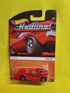 Hot Wheels Mig Rig 2015 REDLINE pink CAR METAL 15/18 🔥F - Picture 1 of 14