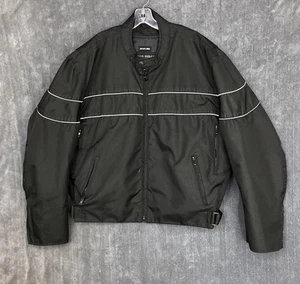 Road Wear Motorcycle Jacket Men's 5XL Black  Vented Lightweight Zip Out Liner - Picture 1 of 19