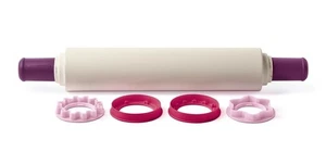 NUEVO/EMBALAJE ORIGINAL Tupperware rollo de masa profesional pasta madera con espaciadores - Imagen 1 de 4