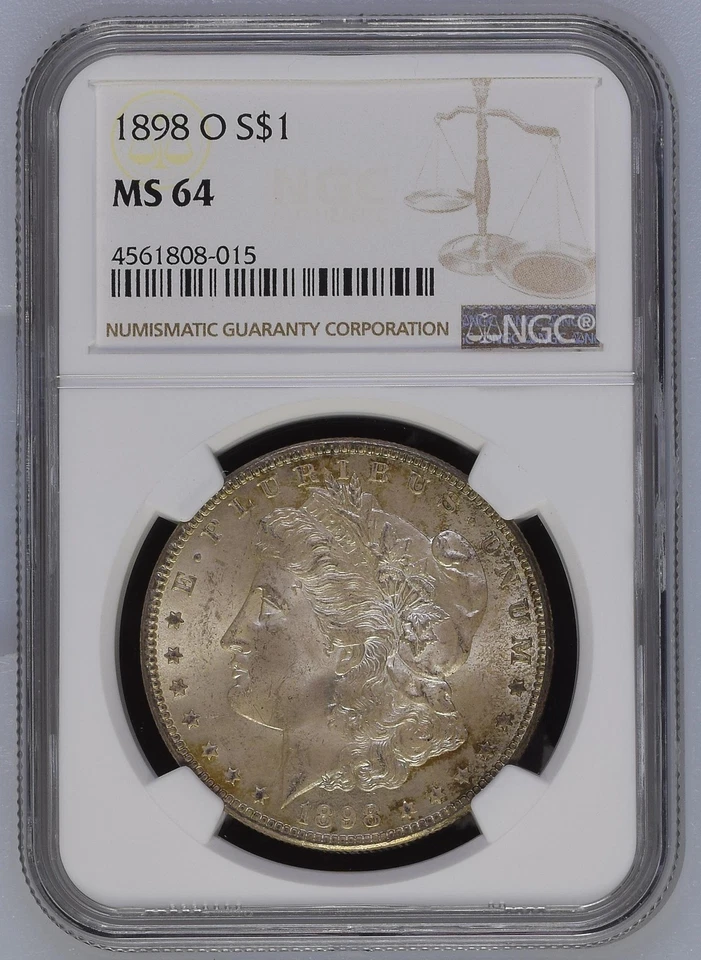 1898 O Morgan Silver Dollar NGC MS-64 Nice looking Uncirculated Coin 4561808-015 - Image 1 of 2